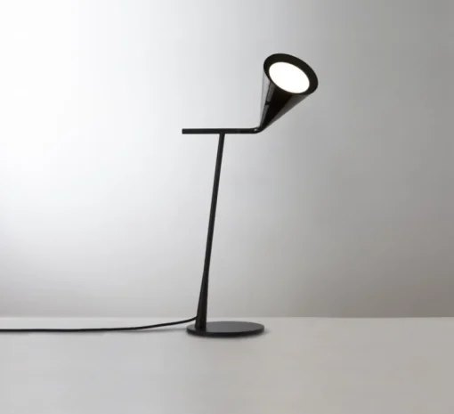 Lampe à poser, Gordon, 561.31, noir mat, noir chromé, IP40, L17cm, H45cm - Tooy
