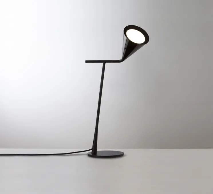 Lampe à poser, Gordon, 561.31, noir mat, noir chromé, IP40, L17cm, H45cm - Tooy