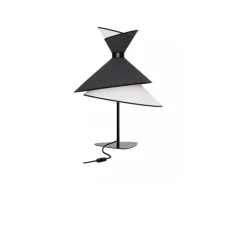 Lampe à poser, Grand Kimono, Blanc et noir, Ø50cm, H69cm - DesignHeure