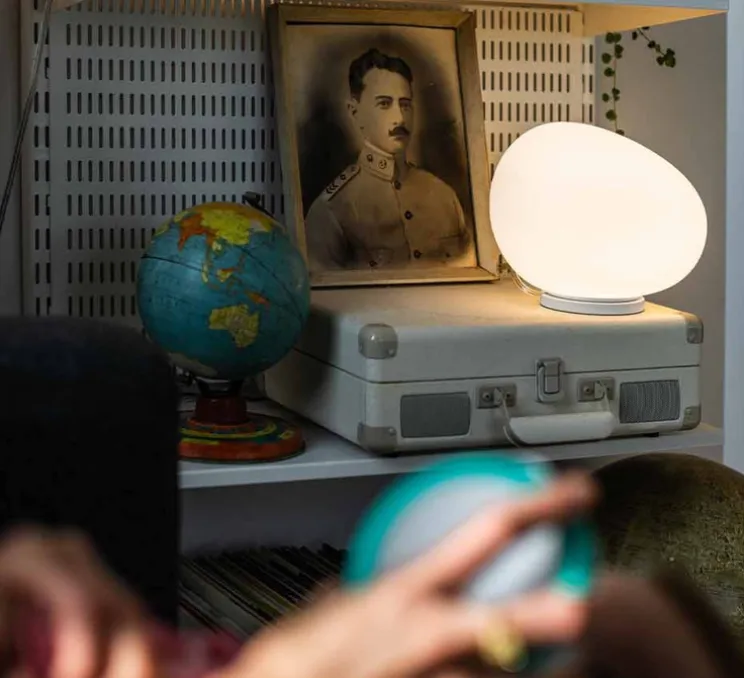 Lampe à poser, Gregg Media avec variateur, blanc, L31cm, H26cm - Foscarini