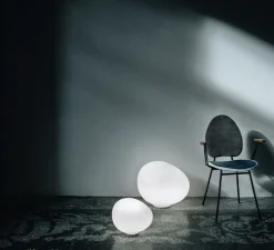 Lampe à poser, Gregg Media, blanc et blanc, L31cm, H26cm - Foscarini