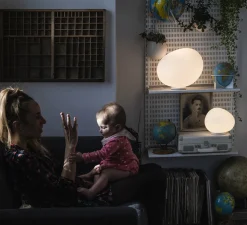 Lampe à poser, Gregg Media, blanc et blanc, L31cm, H26cm - Foscarini