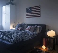 Lampe à poser, Gregg Media, blanc et blanc, L31cm, H26cm - Foscarini