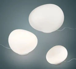 Lampe à poser, Gregg Media, blanc et blanc, L31cm, H26cm - Foscarini