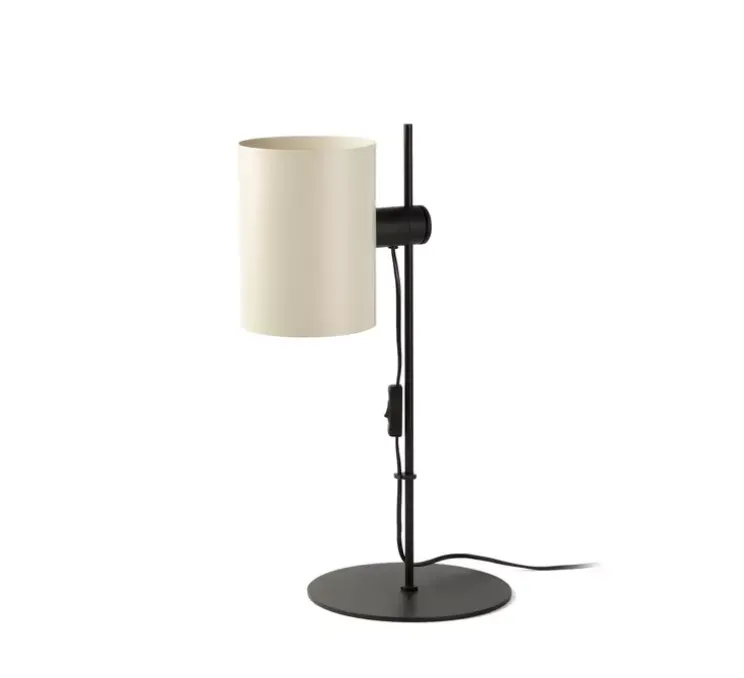 Lampe à poser, Guadalupe, lampe de table, beige, L24cm, H55cm - Faro