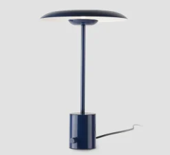 Lampe à poser, Hoshi, bleu, LED, dim, 2700K, 782 lm, Ø26cm, H40cm - Faro