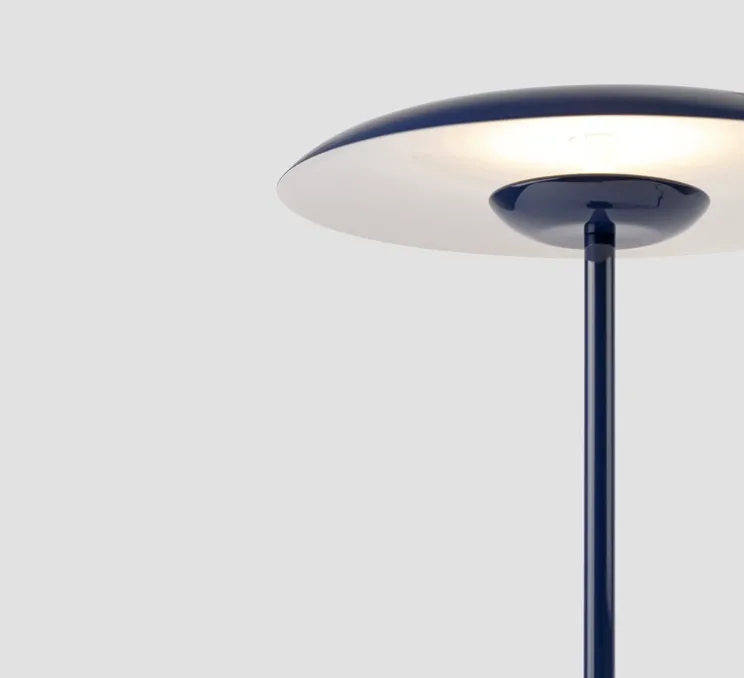 Lampe à poser, Hoshi, bleu, LED, dim, 2700K, 782 lm, Ø26cm, H40cm - Faro