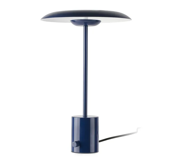 Lampe à poser, Hoshi, bleu, LED, dim, 2700K, 782 lm, Ø26cm, H40cm - Faro
