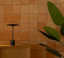 Lampe à poser, Hoshi, noir, LED, dim, 2700K, 782 lm, Ø26cm, H40cm - Faro