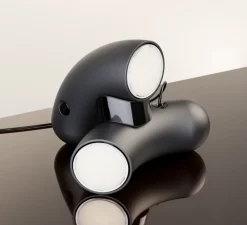 Lampe à poser, Hyphen Double, Noir sablé, L32cm, H25cm, 3000K, 2000lm - Darmes