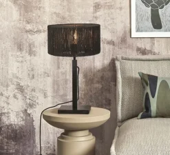 Lampe à poser, Iguazu, noir, Ø30cm, H37cm - Good&Mojo