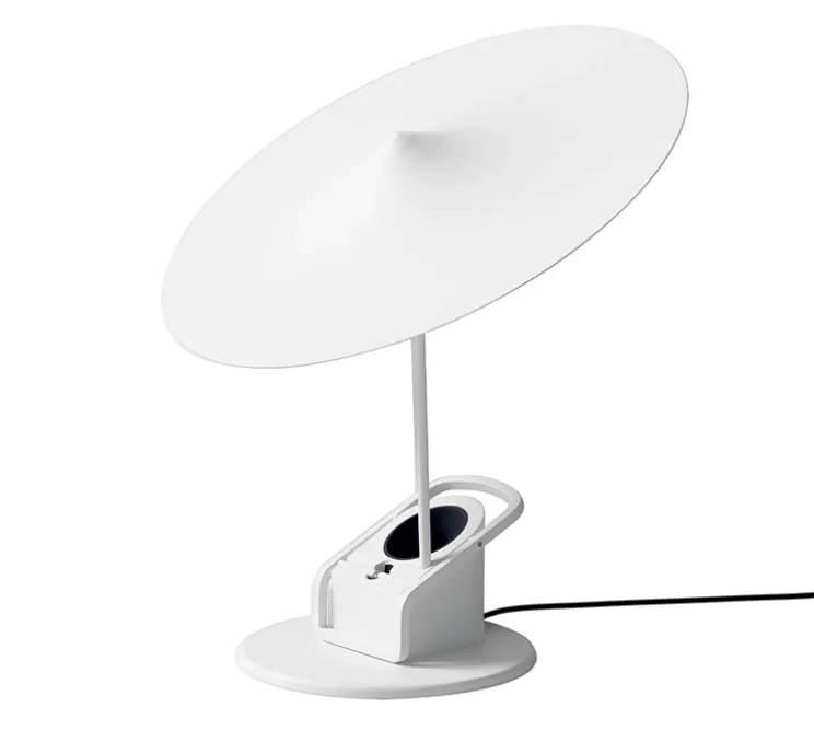 Lampe à poser, Ile, blanc signalisation, LED, 2700K, 690lm, Ø20cm, H19cm - Wastberg