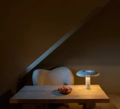 Lampe à poser, Ilumina, blanc, LED, 2700K, 776lm, Ø40,3cm, H30,5cm - Wastberg