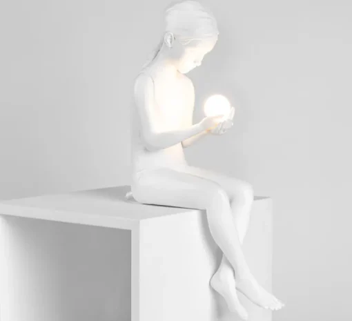 Lampe à poser, Innerglow Mini Girl, blanc, L22cm, H49,5cm - Seletti