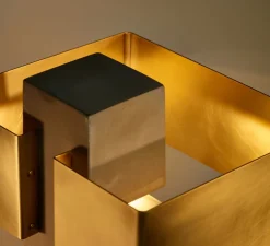 Lampe à poser, Iota, gris, or, Cauvet, LED, dim, 2700K, 660 lm, L23,8cm, H43,4cm - DCW éditions Paris