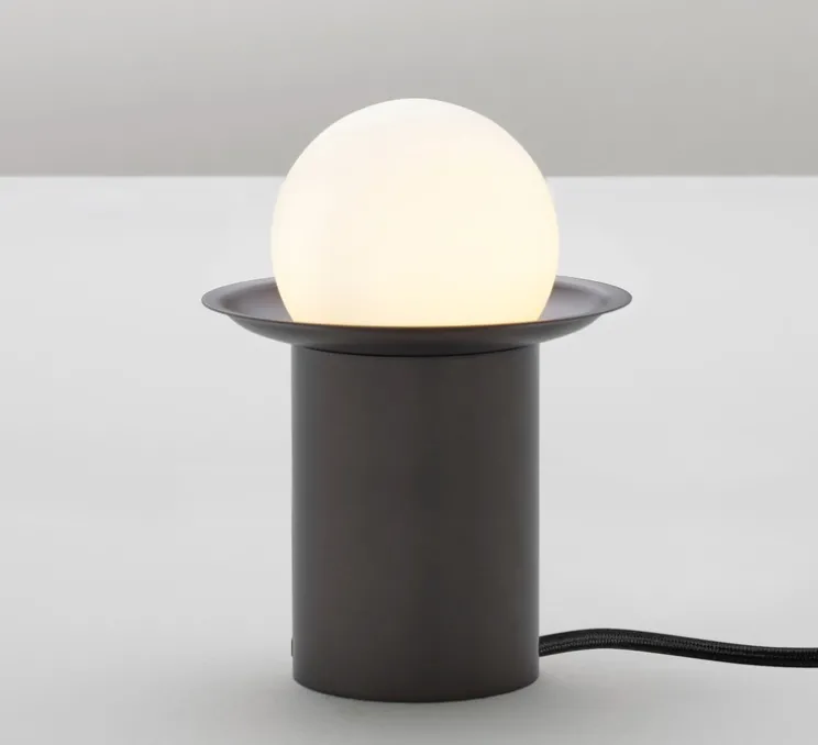 Lampe à poser, Janed, graphite satiné, Ø12cm, H16,8cm - CVL