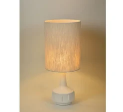 Lampe à poser, Jimmy L, blanc, Ø32cm, H83cm - Market Set