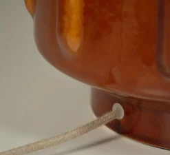 Lampe à poser, Jimmy L, brun et beige, Ø32cm, H83cm - Market Set