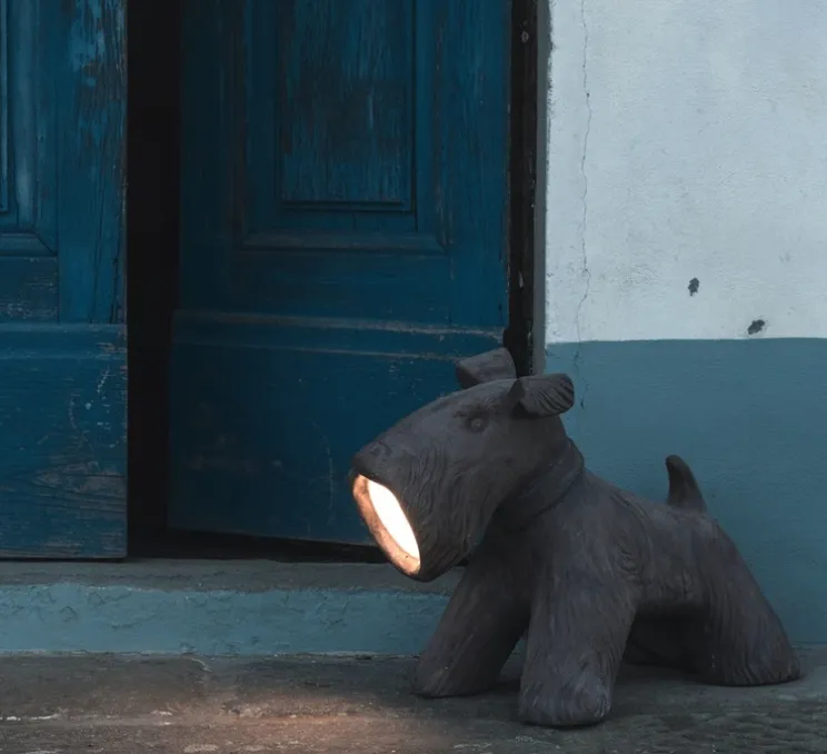 Lampe à poser, Jules, noir, IP55, L54cm, H35cm - Toscot