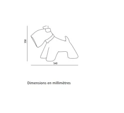 Lampe à poser, Jules, terracotta, IP55, L54cm, H35cm - Toscot