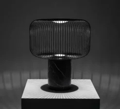 Lampe à poser, Keshi, marbre noir, H44cm, Ø50cm - B-LUX