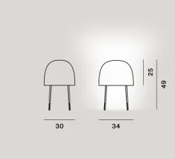 Lampe à poser, Kurage, blanc et frêne, Ø34cm, H49cm - Foscarini