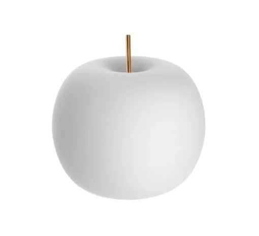 Lampe à poser, Kushi 33, blanc et laiton, Ø33cm, H32cm - KDLN