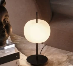 Lampe à poser, Kushi 10th, noir, LED, dim tunable white, 1800-3000K, 840 lm, Ø16cm, H32cm - KDLN