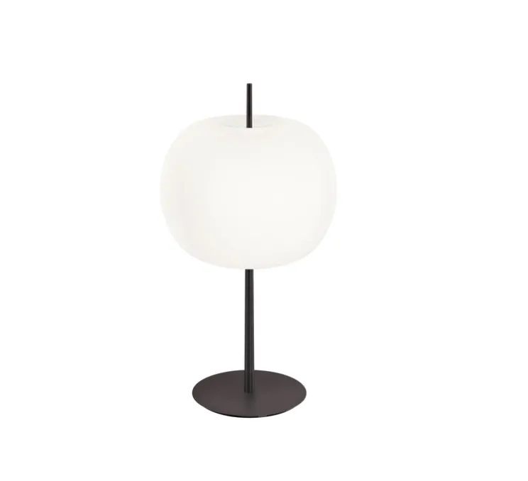 Lampe à poser, Kushi XL, noir, Ø33cm, H61cm - KDLN
