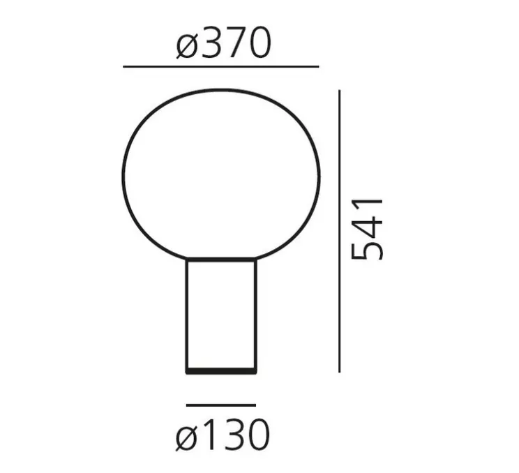 Lampe à poser, Laguna Tavolo, transparent fumé, laiton satiné, dimmable, Ø37cm, H54,1cm - Artemide