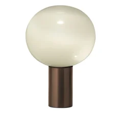 Lampe à poser, Laguna Tavolo, transparent fumé, bronze satiné, Ø16cm, H24,1cm - Artemide