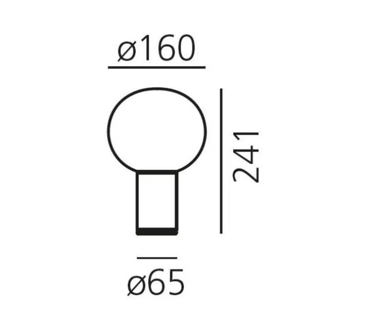 Lampe à poser, Laguna Tavolo, transparent fumé, bronze satiné, Ø16cm, H24,1cm - Artemide