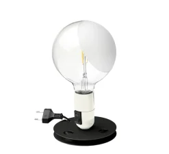 Lampe à poser, Lampadina, blanc, LED, 2700K, 200lm, Ø12,5cm, H24cm - Flos