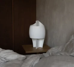 Lampe à poser, Lampe B, gypse blanc, LED, 2200K, 750 lm, L24cm, H39cm - Thierry Dreyfus -DCW éditions Paris