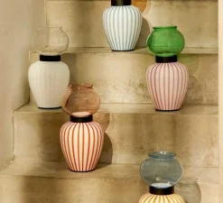 Lampe à poser, Layla, Ruby, verre emeraude, LED, 3000K, 983 lm, Ø17cm, H33cm - MM Lampadari