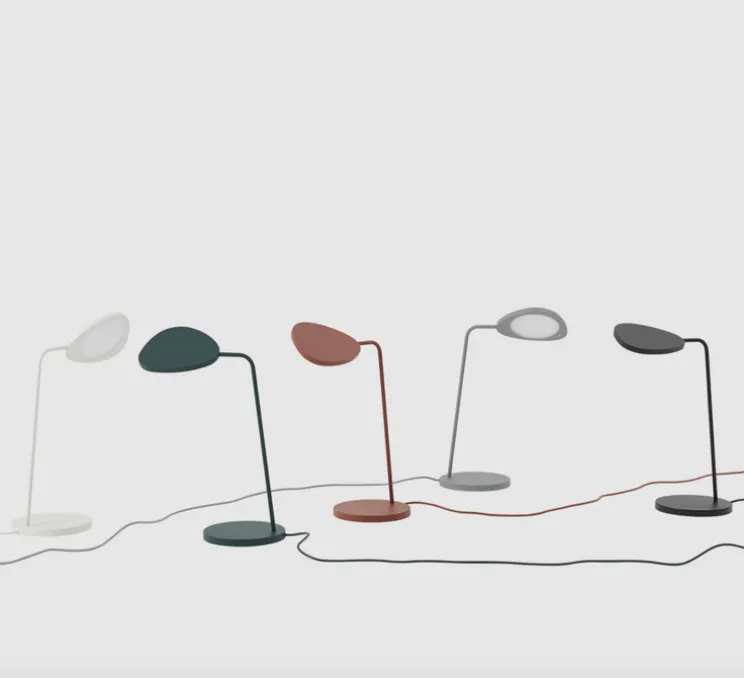 Lampe à poser, Leaf, cuivre, LED, 3000K, 370lm, L15,5cm, H41,5cm - Muuto