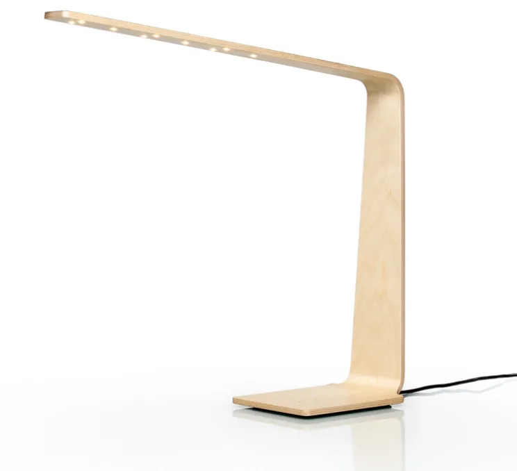 Lampe à poser, LED4, bouleau, 2700K, H52cm - TUNTO