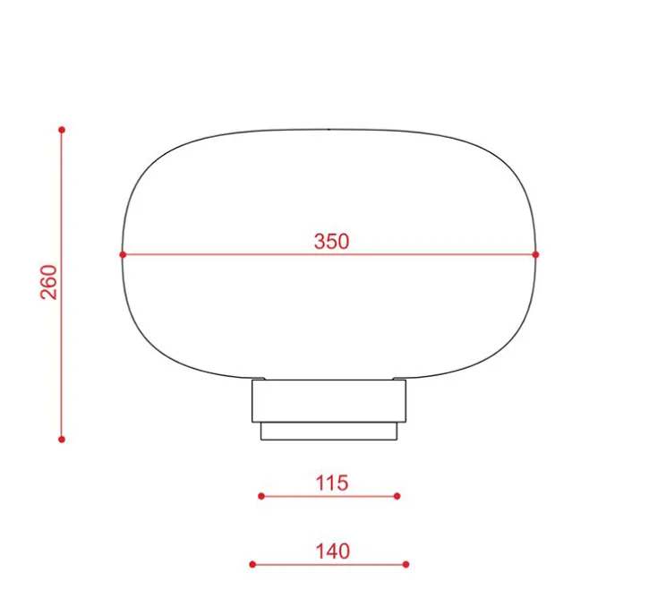 Lampe à poser, Legier 557.34, verre opalin blanc et base laiton brossé, IP40, LED, 2700K, 800lm, Ø35cm, H26cm - Tooy