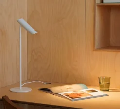 Lampe à poser, Leo, blanc, LED, 2700K, 299 lm, Ø15cm, H48,5cm - Faro