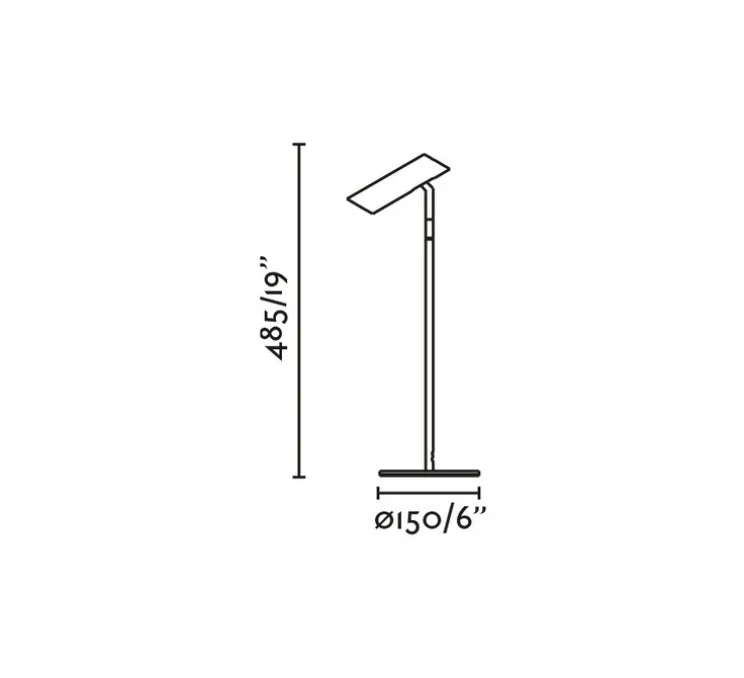 Lampe à poser, Leo, blanc, LED, 2700K, 299 lm, Ø15cm, H48,5cm - Faro