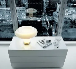 Lampe à poser, Lesbo, blanc fumé, Ø52cm, H37cm - Artemide