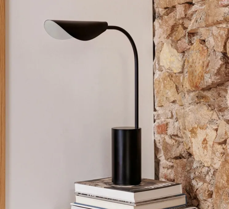 Lampe à poser, Liggera, noir, L10cm, H55,75cm - Faro
