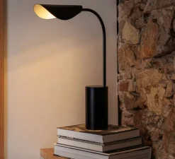 Lampe à poser, Liggera, noir, L10cm, H55,75cm - Faro