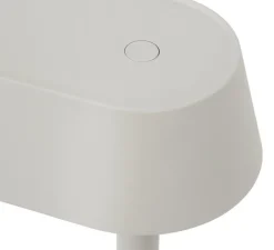 Lampe à poser, LINEAR MOUNTED, gris, LED, 3000K, 242lm, L23,2cm, H36,5cm - Muuto