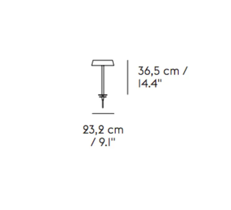Lampe à poser, LINEAR MOUNTED, gris, LED, 3000K, 242lm, L23,2cm, H36,5cm - Muuto