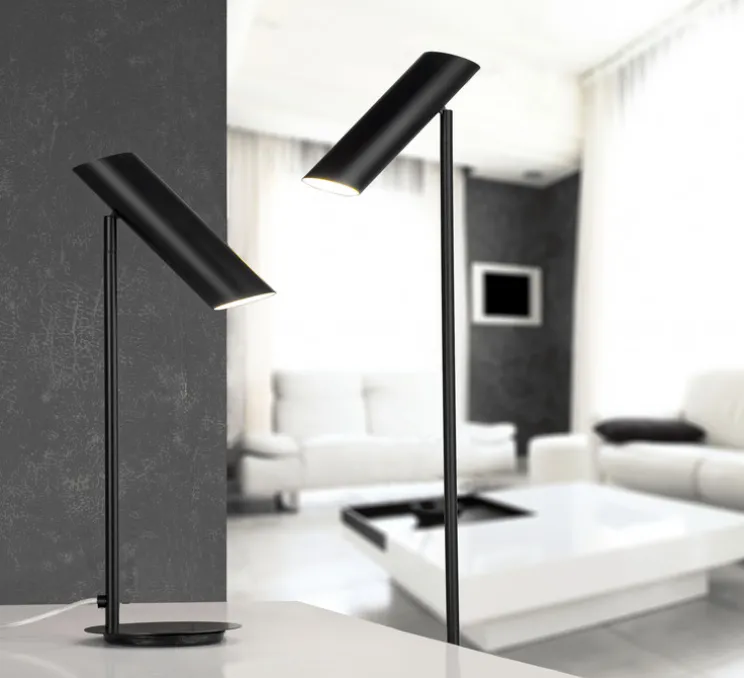 Lampe à poser, Link, noir, LED, H46cm, Ø15cm - Faro