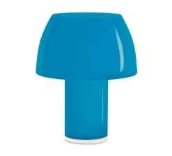 Lampe à poser, Lorosae, réédition d'Alavaro Siza, bleu océan, IP54, LED, dim, 2700K, 380 lm, Ø20cm, H25cm - Nemo Lighting