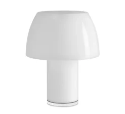 Lampe à poser, Lorosae, réédition d'Alavaro Siza, blanc jasmin, IP54, LED, dim, 2700K, 380 lm, Ø20cm, H25cm - Nemo Lighting