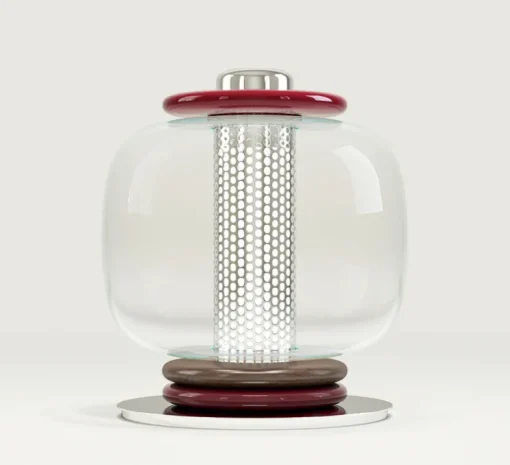 Lampe à poser, Loulou 1 module, Aubergine, Ø34cm, H39cm - Sarah Lavoine