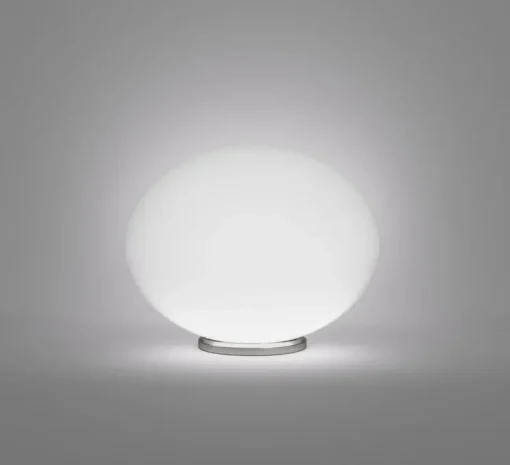 Lampe à poser, Lucciola LT M, blanc mat, nickel satiné, Lcm, H30cm - Vistosi